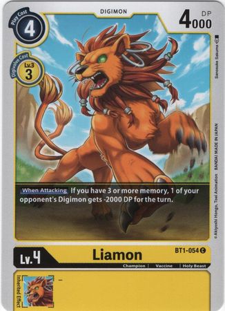 Digimon Card Ver 1.0 Liamon BT1-054 C