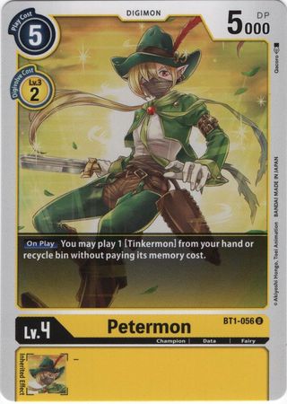 Digimon Card Ver 1.0 Petermon BT1-056 U