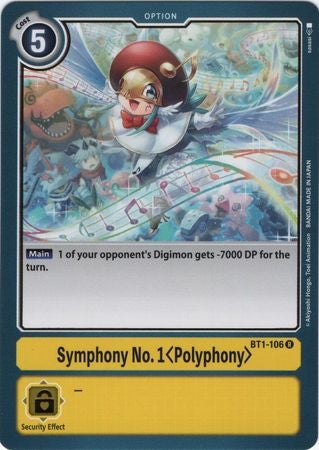 Digimon Card Ver 1.0 Symphony No.1 Polyphony BT1-106 R