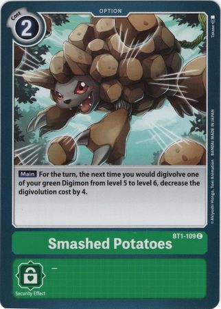Digimon Card Ver 1.0 Smashed Potatoes BT1-109 C