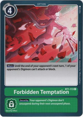 Digimon Card Ver 1.0 Forbidden Temptation BT1-113 C