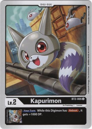 Digimon Card Ver 1.0 Kapurimon BT2-005 C
