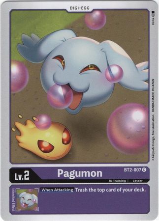 Digimon Card Ver 1.0 Pagumon BT2-007 C