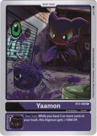 Digimon Card Ver 1.0 Yaamon BT2-008 R