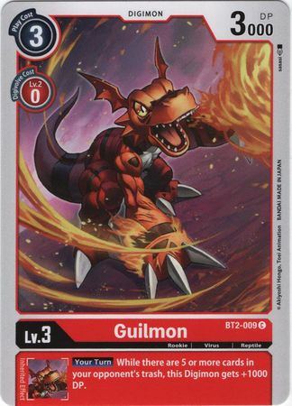 Digimon Card Ver 1.0 Guilmon BT2-009 C