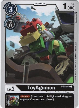 Digimon Card Ver 1.0 ToyAgumon BT2-055 C