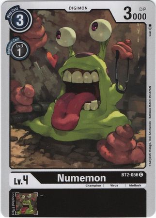 <transcy>بطاقة Digimon الإصدار 1.0 Numemon BT2-056 C</transcy>