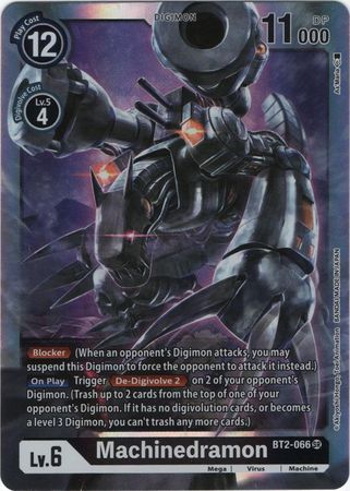 Digimon Card Ver 1.0 Machinedramon BT2-066 SR