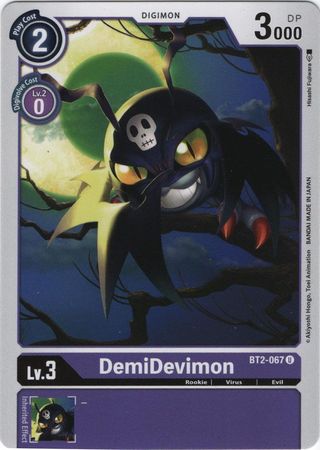 <transcy>بطاقة Digimon الإصدار 1.0 DemiDevimon BT2-067 U</transcy>