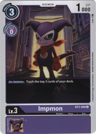 <transcy>Digimon Card Ver 1.0 Impmon BT2-068 C</transcy>