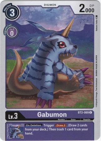 Digimon Card Ver 1.0 Gabumon BT2-069 C