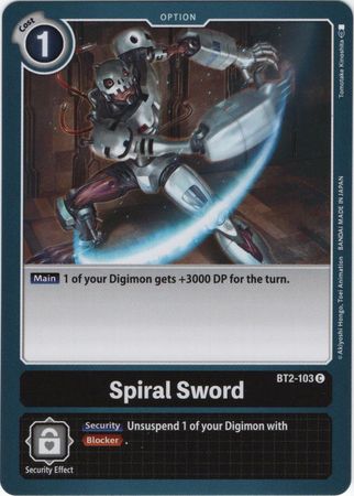 <transcy>デジモンカードVer1.0スパイラルソードBT2-103C</transcy>