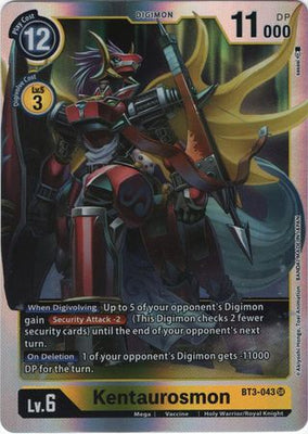 Digimon Card Ver 1.0 Kentaurosmon BT3-043 SR
