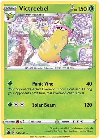 Pokemon Card Battle Styles 003/163 3/163 Victreebel Rare