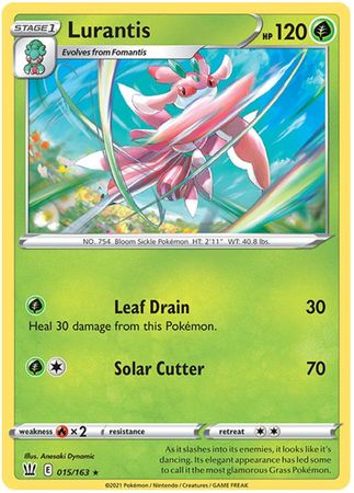 Pokemon Card Battle Styles 015/163 15/163 Lurantis Rare