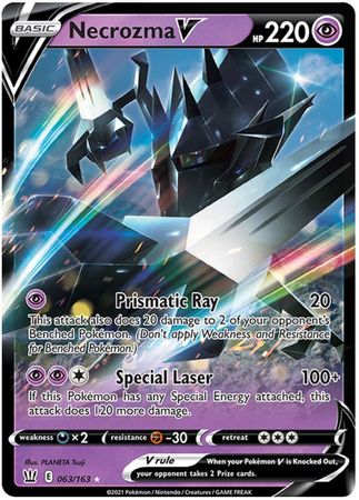 Pokemon Card Battle Styles 063/163 63/163 Necrozma V Ultra Rare