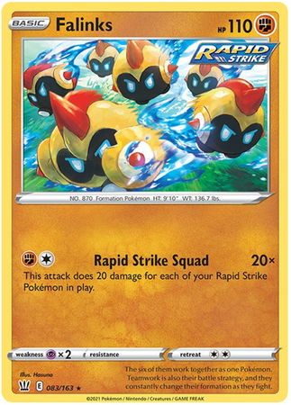 Pokemon Card Battle Styles 083/163 83/163 Falinks Rare