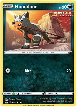 Pokemon Card Battle Styles 095/163 95/163 Houndour Common