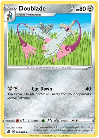 <transcy>Pokemon Card Battle Styles 106/163 106/163 Doublade Gelegentlich</transcy>