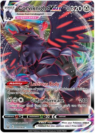 Pokemon Card Battle Styles 110/163 110/163 Corviknight VMAX Ultra Rare