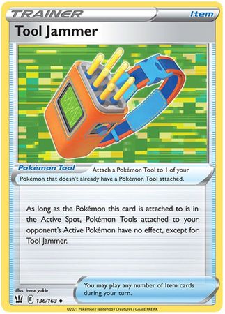 <transcy>Pokemon Card Battle Styles 136/163 136/163 Tool Jammer Item Gelegentlich</transcy>