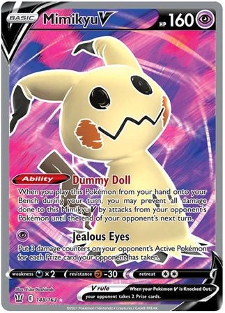 (S) Pokemon Card Battle Styles 148/163 148/163 Mimikyu V Full Art