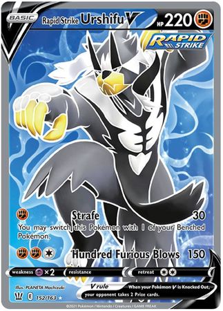 (S) Pokemon Card Battle Styles 152/163 152/163 Rapid Strike Urshifu V Full Art