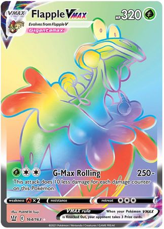 Pokemon Card Battle Styles 164/163 164/163 Flapple VMAX Hyper Rare