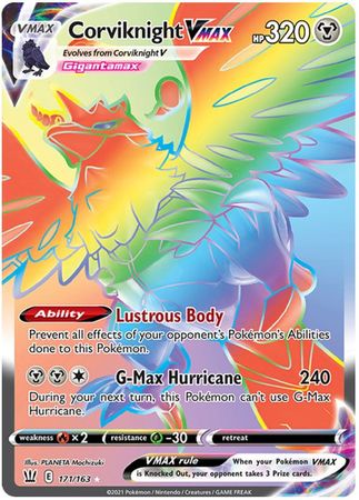 Pokemon Card Battle Styles 171/163 171/163 Corviknight VMAX Hyper Rare