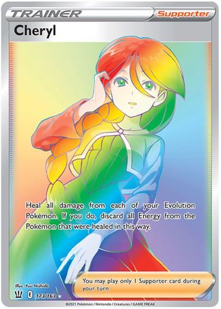 <transcy>Pokemon Card Battle Styles 173/163 173/163 Cheryl-Anhänger Hyper Rare</transcy>