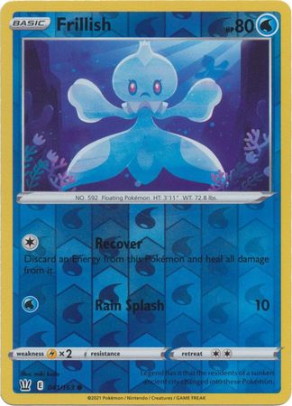 Pokemon Card Battle Styles 041/163 41/163 Frillish Reverse Holo Common