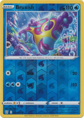 Pokemon Card Battle Styles 043/163 43/163 Bruxish Reverse Holo Uncommon