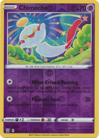 Pokemon Card Battle Styles 059/163 59/163 Chimecho Reverse Holo Common