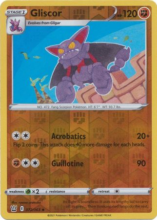 Pokemon Card Battle Styles 072/163 72/163 Gliscor Reverse Holo Uncommon