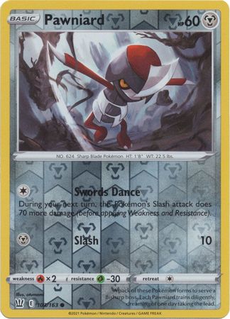 <transcy>Pokemon Card Battle Styles 103/163 103/163 Pawniard Reverse Holo Common</transcy>