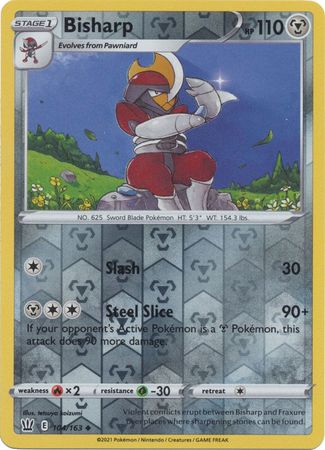 <transcy>Pokemon Card Battle Styles 104/163 104/163 Bisharp Reverse Holo Gelegentlich</transcy>