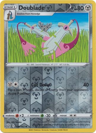 <transcy>Pokemon Card Battle Styles 106/163 106/163 Doublade Reverse Holo Gelegentlich</transcy>