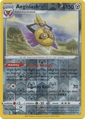 Pokemon Card Battle Styles 108/163 108/163 Aegislash Reverse Holo Rare