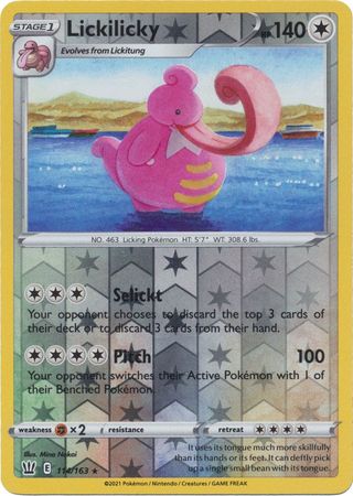 <transcy>Pokemon Card Battle Styles 114/163 114/163 Lickilicky Reverse Holo Selten</transcy>