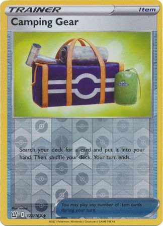 Pokemon Card Battle Styles 122/163 122/163 Camping Gear Item Reverse Holo Uncommon