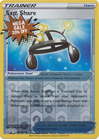 <transcy>Pokemon Card Battle Styles 126/163 126/163 Exp. Share Item Reverse Holo Gelegentlich</transcy>