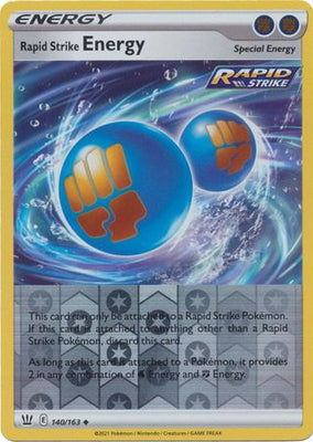 Pokemon Card Battle Styles 140/163 140/163 Rapid Strike Energy Reverse Holo Uncommon
