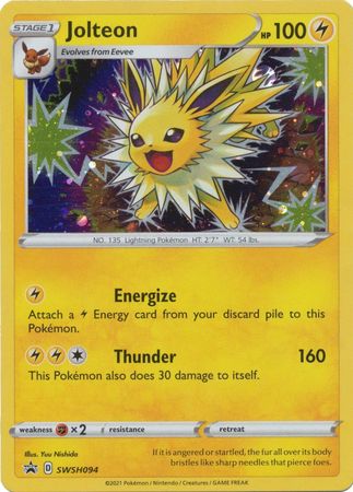 Pokemon Card SWSH Black Star Promos SWSH094 Jolteon