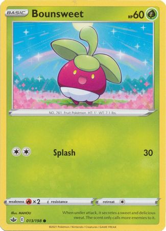 Pokemon Card Chilling Reign 013/198 Bounsweet Common