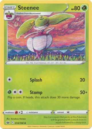 Pokemon Card Chilling Reign 014/198 Steenee Uncommon