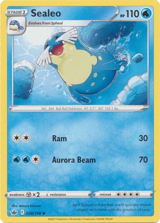 Pokemon Card Chilling Reign 038/198 Sealeo Uncommon