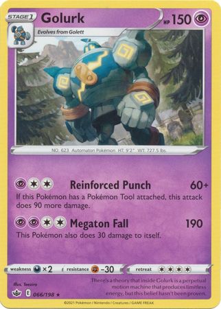 Pokemon Card Chilling Reign 066/198 Golurk Rare