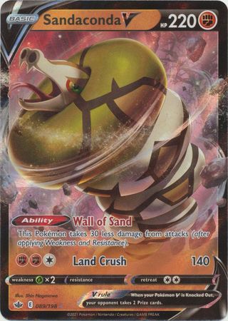 Pokemon Card Chilling Reign 089/198 Sandaconda V Ultra Rare