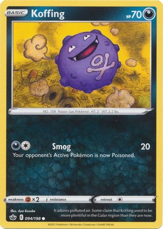 <transcy>Pokemon Card Chilling Reign 094/198 Koffing Common</transcy>