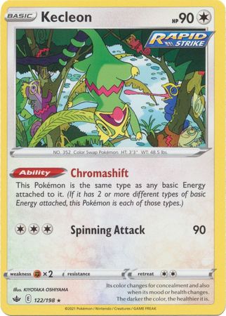 Pokemon Card Chilling Reign 122/198 Kecleon Rare